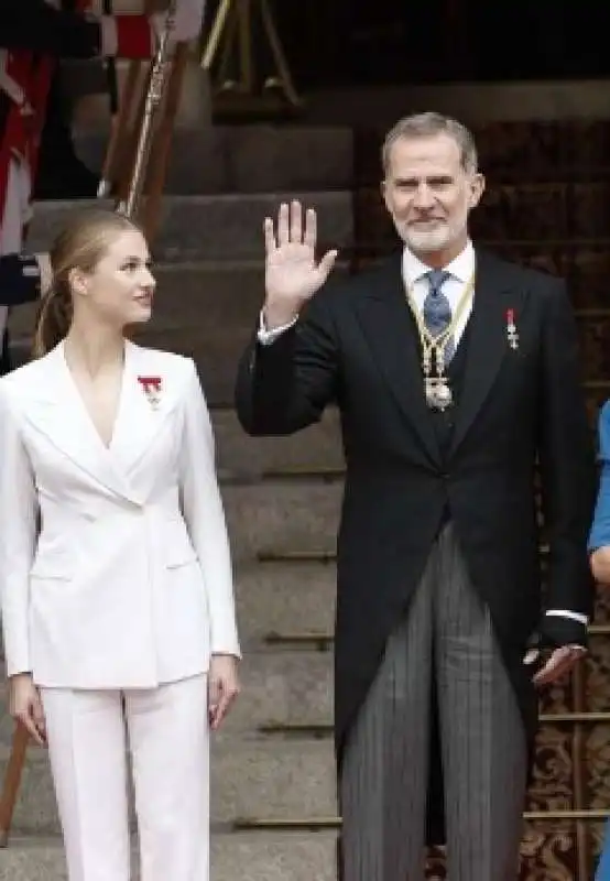 re felipe vi con la figlia leonor 1