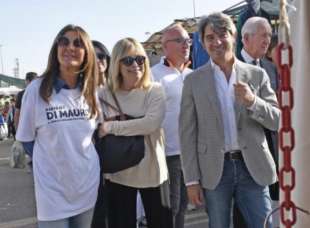 Rita Dalla Chiesa a Foggia con il candidato sindaco del centrodestra Raffaele Di Mauro