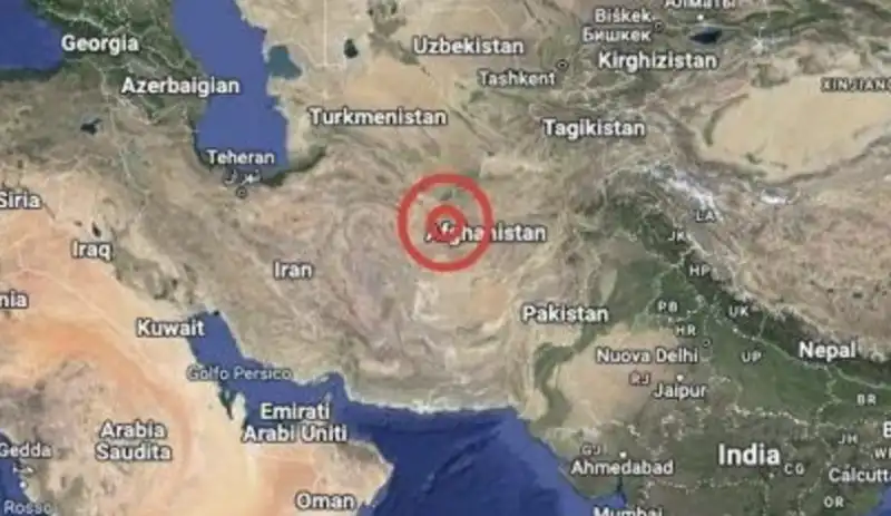 terremoto in afghanistan nella zona di herat