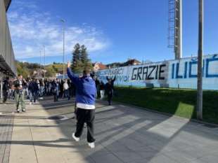 tifosi dell atalanta incontrano josip ilicic