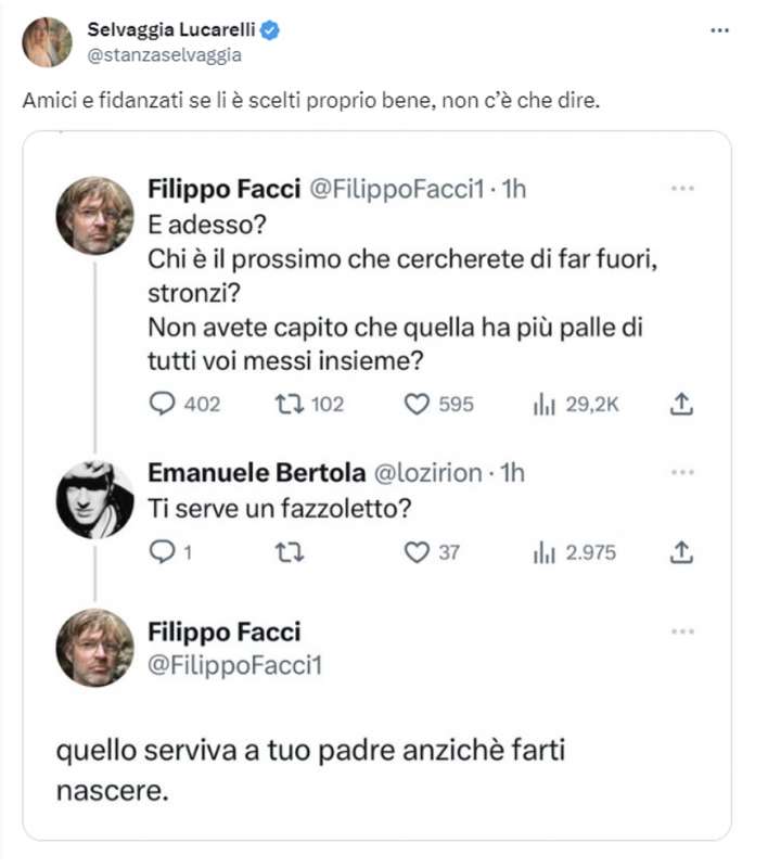 tweet su giorgia meloni e andrea giambruno 11