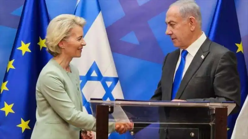 URSULA VON DER LEYEN BENJAMIN NETANYAHU