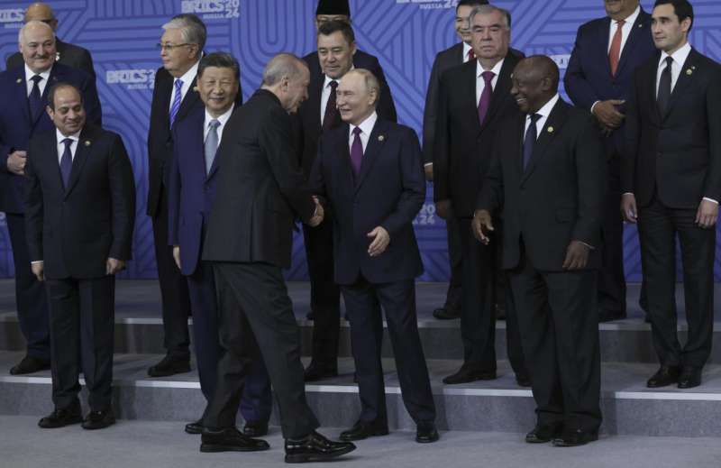 al sisi xi jinping erdogan putin ramaphosa vertice brics 2024 foto lapresse