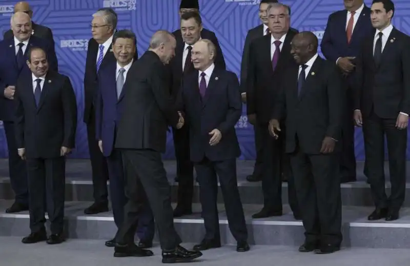 al sisi   xi jinping   erdogan   putin   ramaphosa   vertice brics 2024    foto lapresse 