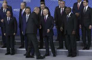 al sisi xi jinping erdogan putin ramaphosa vertice brics 2024 foto lapresse