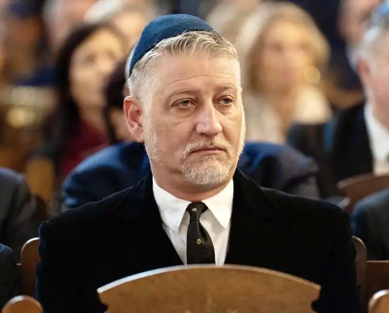 alessandro giuli con la kippah