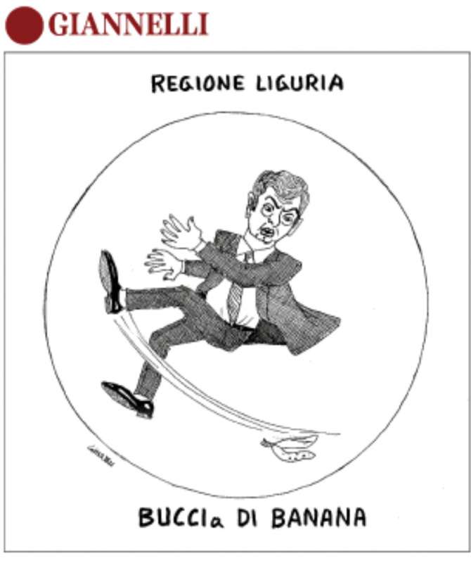 ANDREA ORLANDO BUCCI A DI BANANA - VIGNETTA BY GIANNELLI