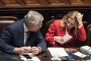 antonio tajani giorgia meloni alla camera foto lapresse