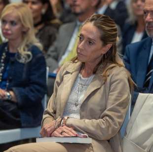 arianna meloni alla presentazione del libro di italo bocchino alla gnam