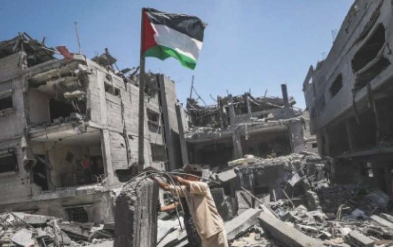 bandiera palestinese a gaza