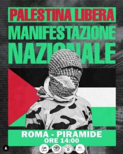 COLLETTIVO LICEO VIRGILIO ALLA MANIFESTAZIONE PRO PALESTINA