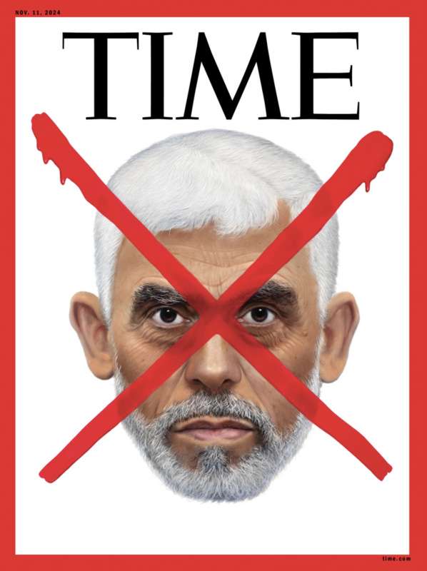 COPERTINA DI TIME SULLA MORTE DI YAHYA SINWAR