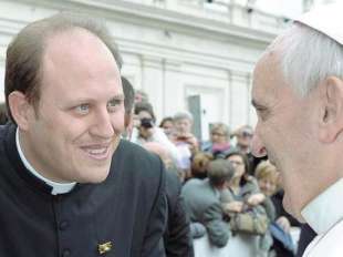 DON MICHELE BARONE CON PAPA FRANCESCO