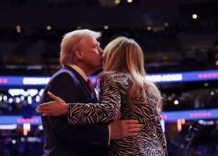 donald e melania trump comizio al madison square garden di new york