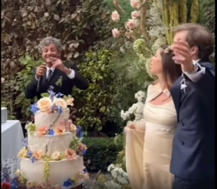 fiorello canta al matrimonio della figlia olivia