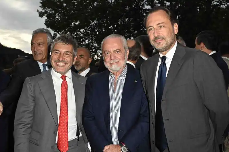 gabriele gravina   daniele quinzi aurelio de laurentiis luigi de laurentiis