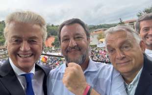 GEERT WILDERS - MATTEO SALVINI - VIKTOR ORBAN - ANDRES VENTURA - PONTIDA 2024