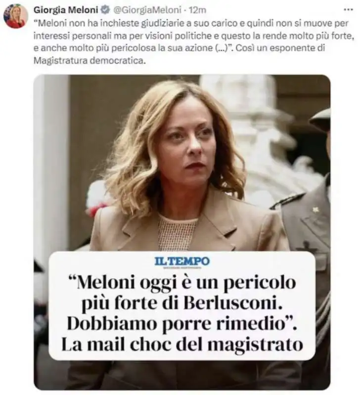 GIORGIA MELONI CONTRO I MAGISTRATI 