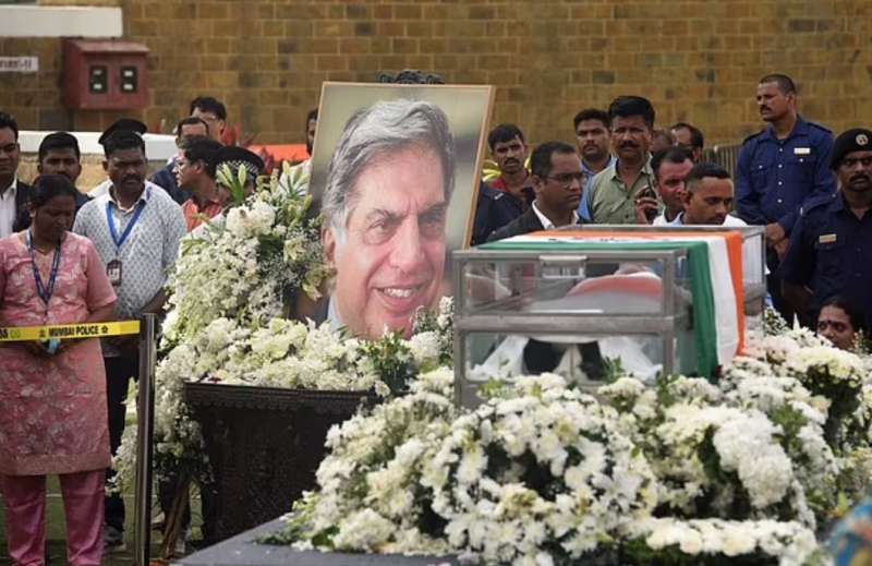 il funerale di ratan tata