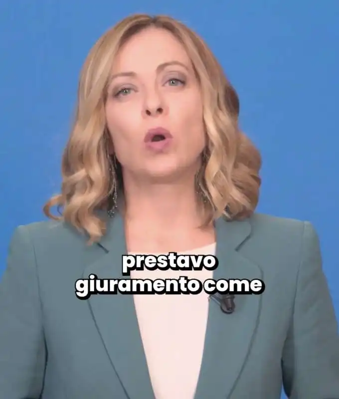    il video di giorgia meloni per i due anni di governo    