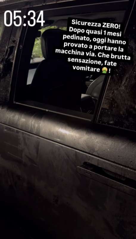 juan jesus subisce tentativo di furto della sua auto