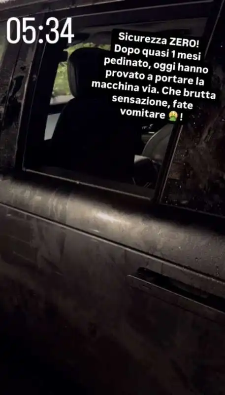 juan jesus subisce tentativo di furto della sua auto 