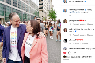 kamala harris e marito al gay pride