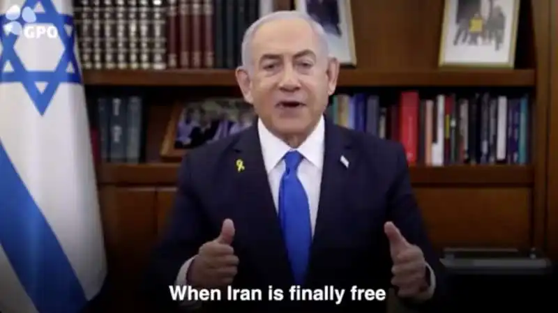 l appello agli iraniani di benjamin netanyahu  