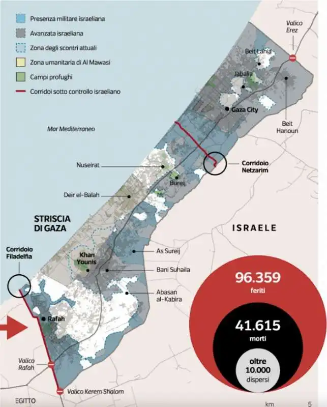 la situazione nella striscia di gaza al 6 ottobre 2024