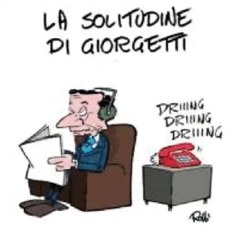 LA SOLITUDINE DI GIORGETTI -  VIGNETTA BY ROLLI - IL GIORNALONE - LA STAMPA