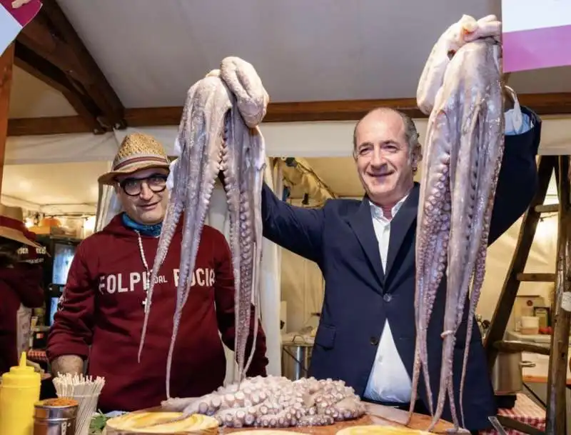 luca zaia alla fiera del folpo di noventa padovana  