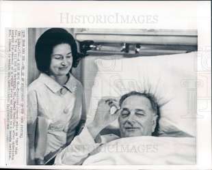 lyndon johnson e la first lady betsheda hospital 1966 ph historic imagines