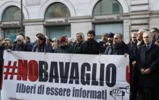 manifestazione contro la legge bavaglio