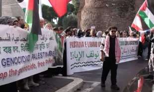 manifestazione pro palestina a roma 2