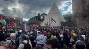 manifestazione pro palestina a roma 4