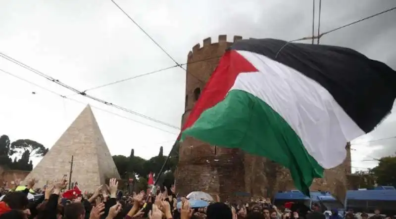 manifestazione pro palestina a roma   6