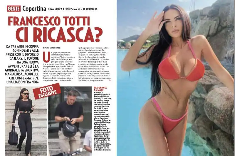 marialuisa jacobelli   francesco totti   gente   1