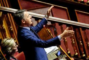 matteo renzi al senato - foto lapresse