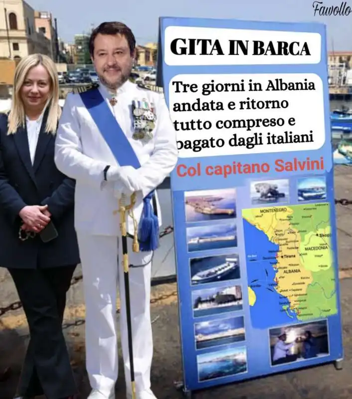 MEME GIORGIA MELONI MATTEO SALVINI