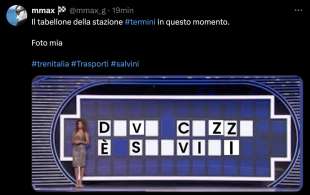 MEME SUL CAOS TRENI E SALVINI