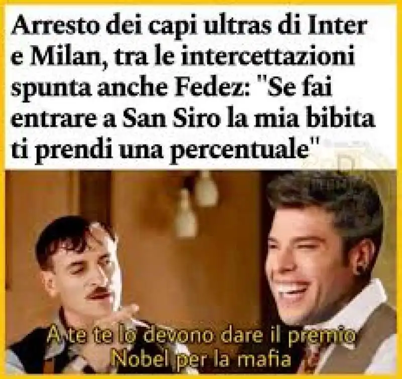 meme sul caso ultras inter e milan  4