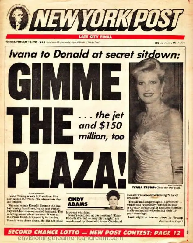 new york post ivana trump 1990