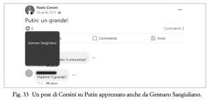 paolo corsini inneggia a putin e gennaro sangiuliano mette like