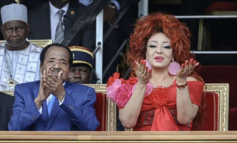 paul biya con la moglie chantal