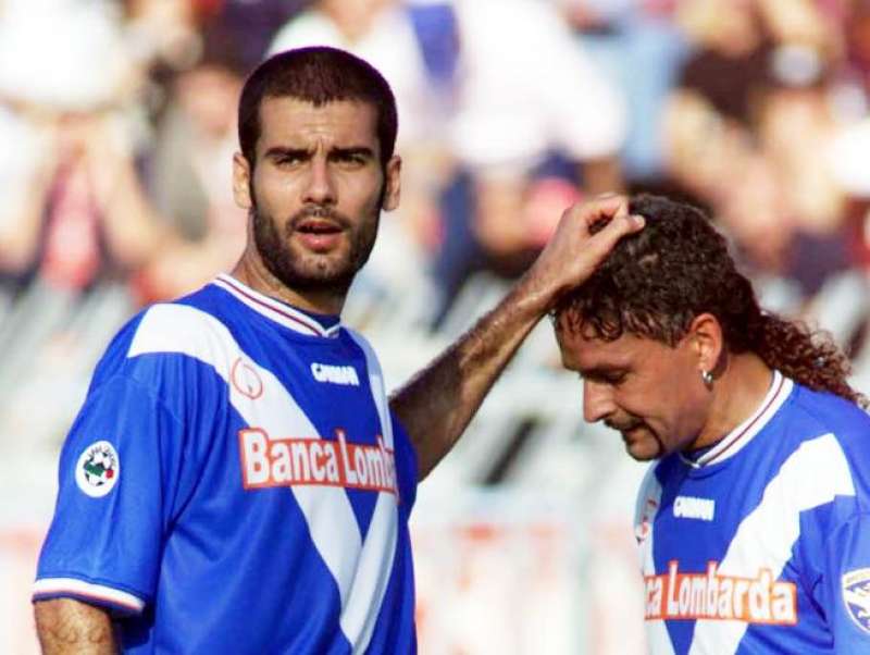 pep guardiola roberto baggio