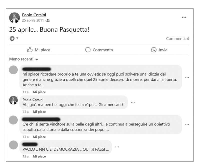 post di paolo corsini per il 25 aprile