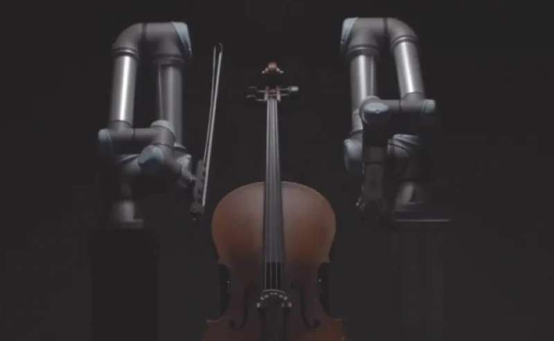 ROBOT SUONA IL VIOLONCELLO CON L'ORCHESTRA DI MALMO