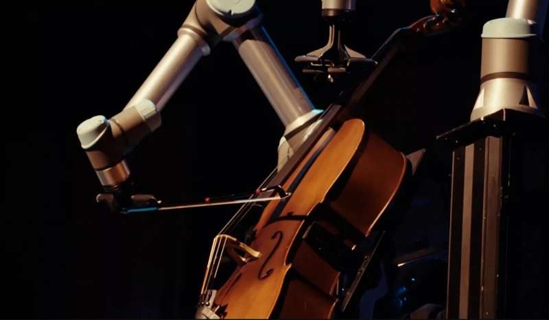 ROBOT SUONA IL VIOLONCELLO CON L'ORCHESTRA DI MALMO