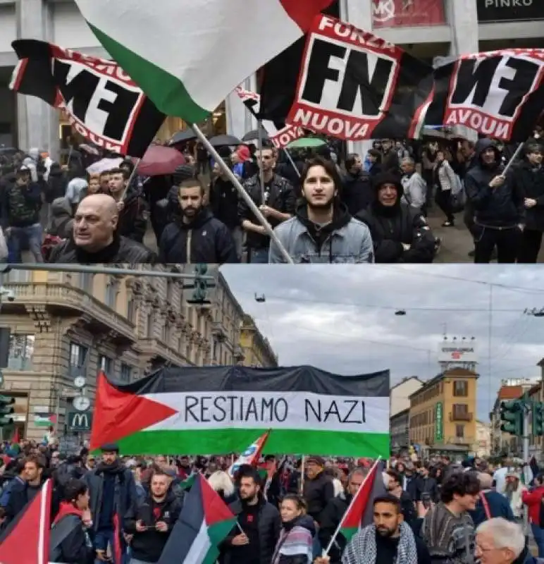 scontri alla manifestazione pro palestina a roma   8