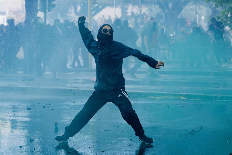 scontri alla manifestazione pro palestina di roma foto lapresse 21